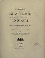 Cover of: An account of the Indian Triaxonia: collected by the Royal Indian Marine Survey Ship Investigator