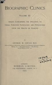 Cover of: Biographical clinics