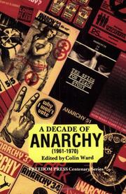 Cover of: A Decade of Anarchy (1961-70)