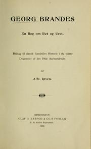 Cover of: Georg Brandes by Alfred Ipsen