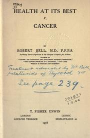 Cover of: Health at its best v. cancer by Bell, Robert