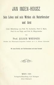 Jan Ingen-Housz by Julius Wiesner
