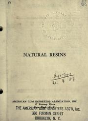 Cover of: Natural resins