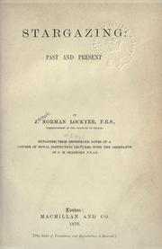 Cover of: Stargazing, past and present by Sir Norman Lockyer