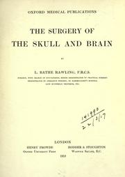 Cover of: The surgery of the skull and brain