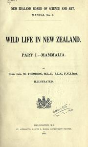 Cover of: Wild life in New Zealand