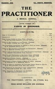 X-rays in diagnosis by Practitioner