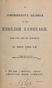 Cover of: A comprehensive grammar of the English language