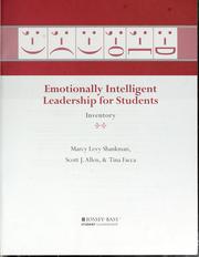 Cover of: Emotionally intelligent leadership for students | Marcy Levy Shankman