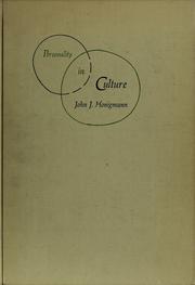 Cover of: Personality in culture
