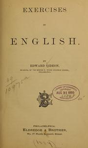Cover of: Exercises in English.