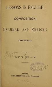 Lessons in English by W. W. Gist