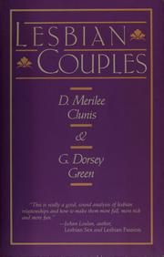 Cover of: Lesbian couples by D. Merilee Clunis