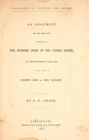 Cover of: Reclamation of fugitives from service.: An argument for the defendant, submitted to the Supreme court of the United States, at the December term, 1846, in the case of Wharton Jones vs. John Vanzandt.