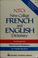 Cover of: NTC's new college French and English dictionary
