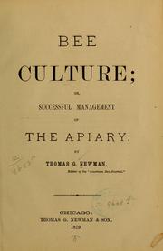 Cover of: Bee culture