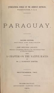 Cover of: Paraguay. by International Bureau of the American Republics.