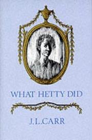 Cover of: What Hetty Did