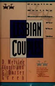 Cover of: Lesbian couples by D. Merilee Clunis