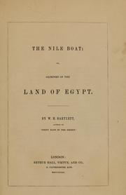 Cover of: The Nile boat, or, Glimpses of the land of Egypt
