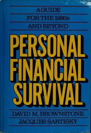 Cover of: Personal financial survival by David M. Brownstone