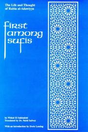 Cover of: First among Sufis by Widad El Sakkakini