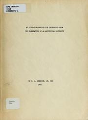 Cover of: An inter-continental tie determined from the observation of an artificial satellite