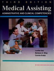 Cover of: Medical assisting by Lucille Keir