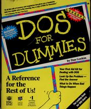 Cover of: DOS for dummies by Dan Gookin