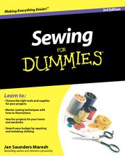 Cover of: Sewing for dummies by 
