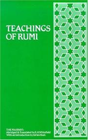 Cover of: Masnavi i maʼnavi by Rumi (Jalāl ad-Dīn Muḥammad Balkhī)