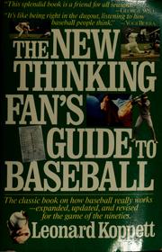Cover of: The new thinking fan's guide to baseball