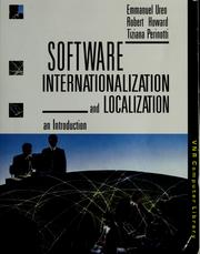 Cover of: Sof tware internationalization and localization by Emmanuel Uren