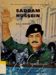Cover of: Saddam Hussein by Nita M. Renfrew