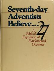 Cover of: Seventh-day Adventists believe