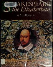 Cover of: Shakespeare the Elizabethan