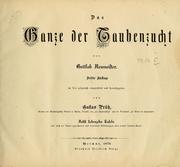 Cover of: Das Ganze der Taubenzucht