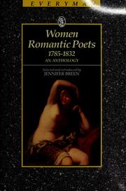 Cover of: Women Romantic Poets 1780-1830 by Jennifer Breen