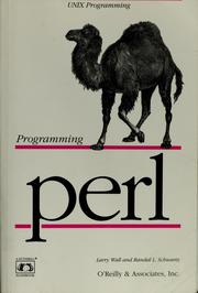 Cover of: Programming perl by Larry Wall