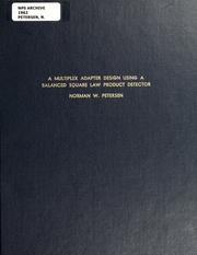 Cover of: A multiplex adapter design using a balanced square law product detector