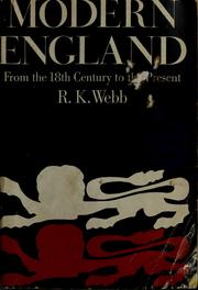 Modern England by R. K. Webb