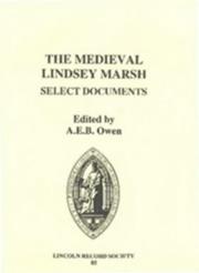 Cover of: The medieval Lindsey Marsh: select documents