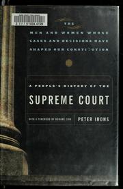Cover of: A people's history of the Supreme Court by Peter H. Irons