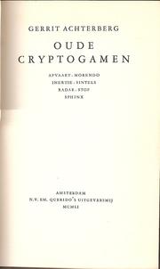 Cover of: Oude cryptogamen