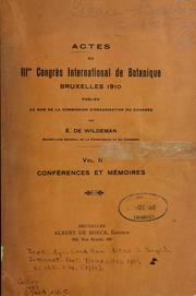 Cover of: Notes sur la Systématique des bambusées