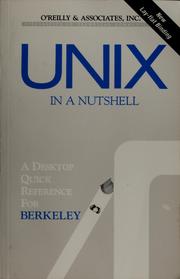 Cover of UNIX in a Nutshell