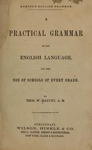 Cover of: Harvey's English grammar