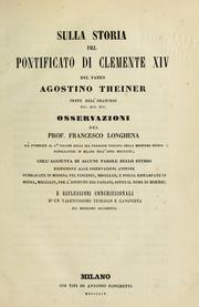 Cover of: Sulla storia del pontificato di Clemente XIV