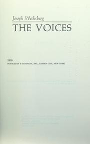 Cover of: The Voices. -- by Joseph Wechsberg