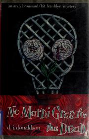 Cover of: No Mardi Gras for the dead by D. J. Donaldson